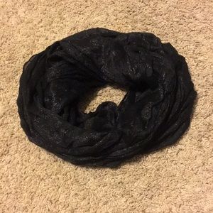 Express black shimmer scarf.